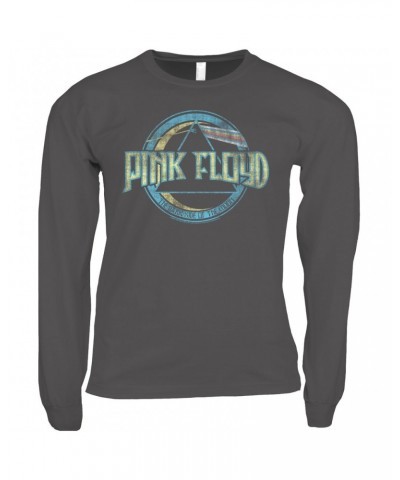 Pink Floyd Long Sleeve Shirt | The Dark Side Of The Moon Pastel Design Shirt $14.08 Shirts