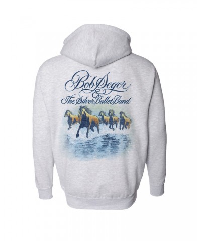 Bob Seger & The Silver Bullet Band Against The Wind Zip Hoodie $19.80 Sweatshirts