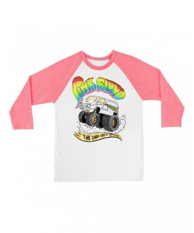 Pink Floyd 3/4 Sleeve Baseball Tee | Dark Side Of The Moon Tour Road Trip Shirt $9.28 Shirts