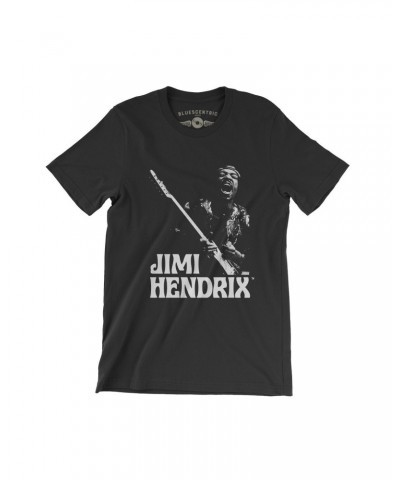 Jimi Hendrix Hendrix Guitar Black T-shirt $15.00 Shirts