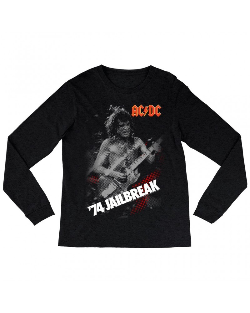 AC/DC Long Sleeve Shirt | 74 Jailbreak Ben-Day Dots Shirt $12.28 Shirts