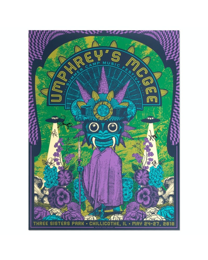 Umphrey's McGee Summer Camp 2018 Poster by Status Serigraph $12.90 Decor