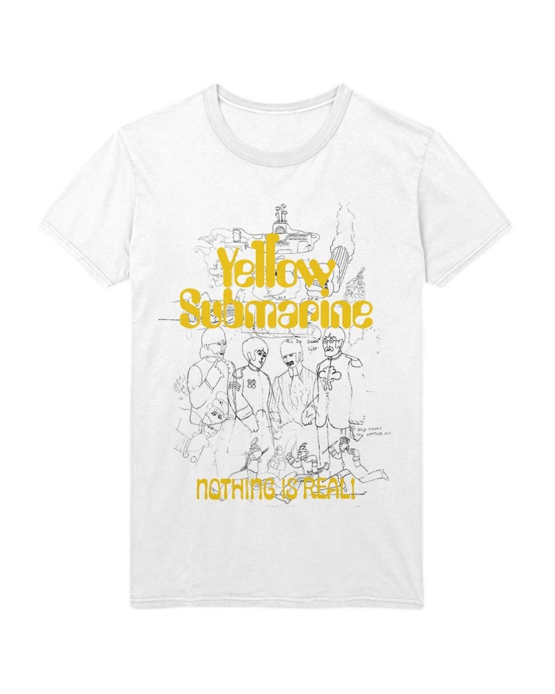 The Beatles Yellow Submarine 50th Anniversary White Outline T-Shirt $13.20 Shirts