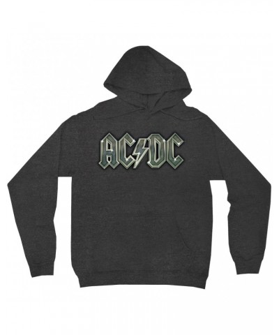 AC/DC Hoodie | Metal Metallic Logo Hoodie $14.38 Sweatshirts