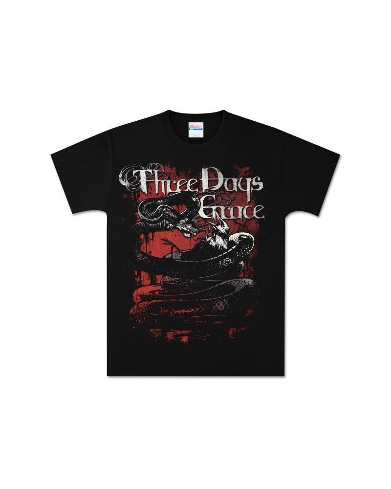 Three Days Grace Killing Snake Distressed Black T-Shirt $11.75 Shirts