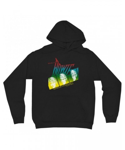 David Bowie Hoodie | Rainbow Ombre Serious Moonlight Concert Distressed Hoodie $13.98 Sweatshirts