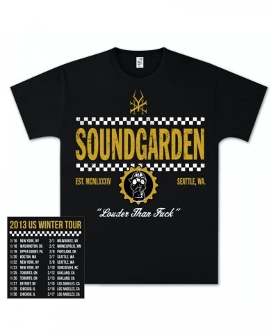 Soundgarden Straight Up Checkers Winter 2013 Tour T-Shirt $7.40 Shirts