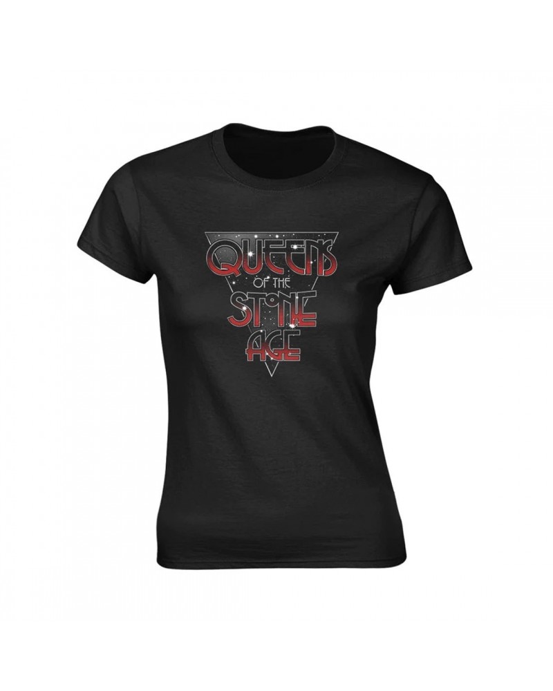 Queens of the Stone Age Queens Of The Stone Age Women's T Shirt - Retro Space $8.96 Shirts