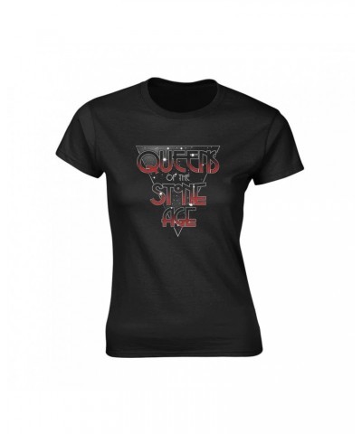 Queens of the Stone Age Queens Of The Stone Age Women's T Shirt - Retro Space $8.96 Shirts