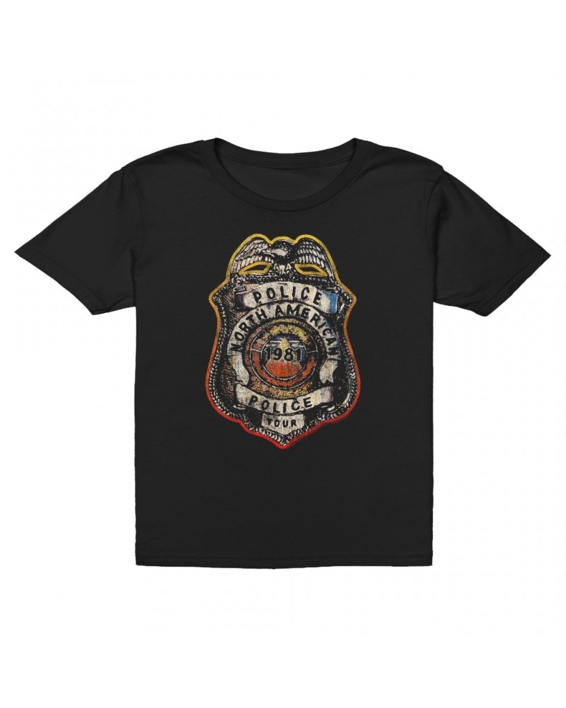 The Police Kids T-Shirt | North American Tour Badge Kids T-Shirt $8.73 Kids