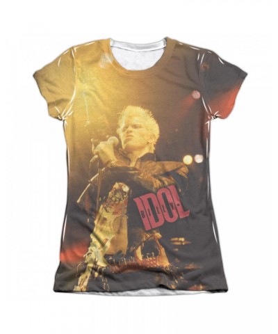 Billy Idol Junior's Shirt | REBEL (FRONT/BACK PRINT) Junior's Tee $10.66 Shirts