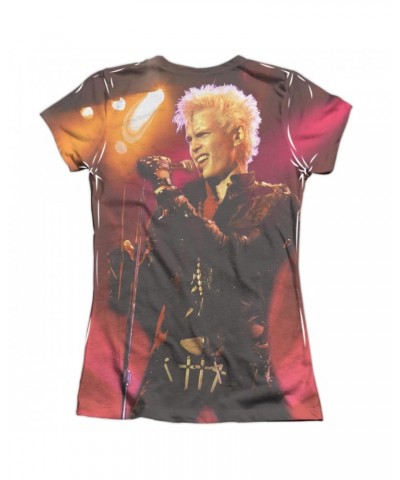 Billy Idol Junior's Shirt | REBEL (FRONT/BACK PRINT) Junior's Tee $10.66 Shirts