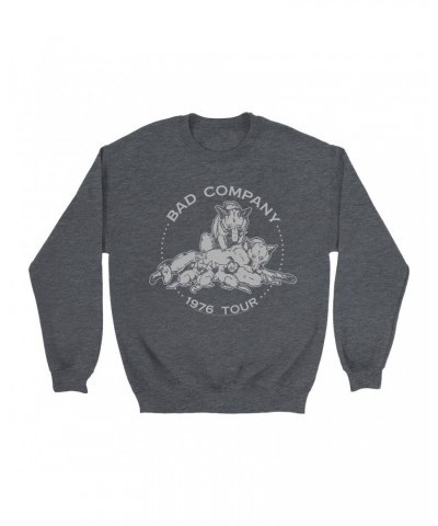 Bad Company Sweatshirt | Run With The Pack 1976 Tour Sweatshirt $16.78 Sweatshirts