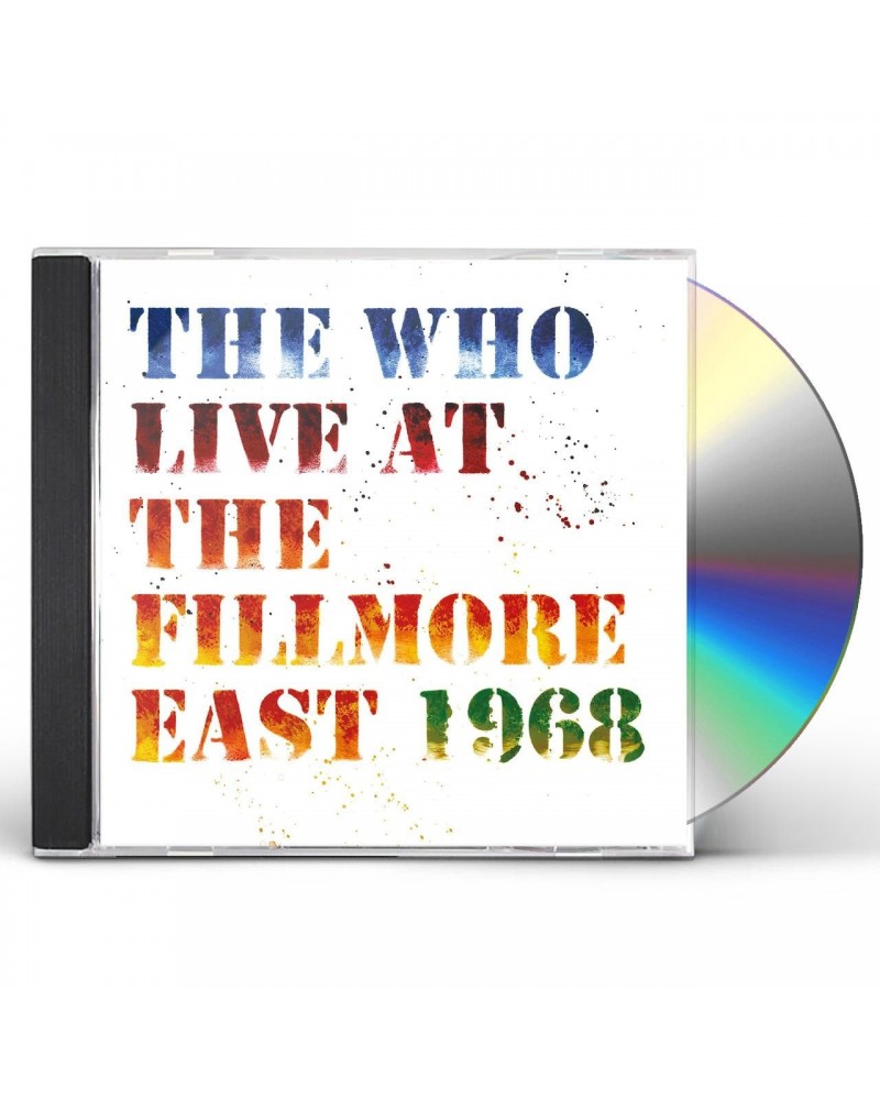 The Who LIVE AT THE FILLMORE EAST CD $10.72 CD