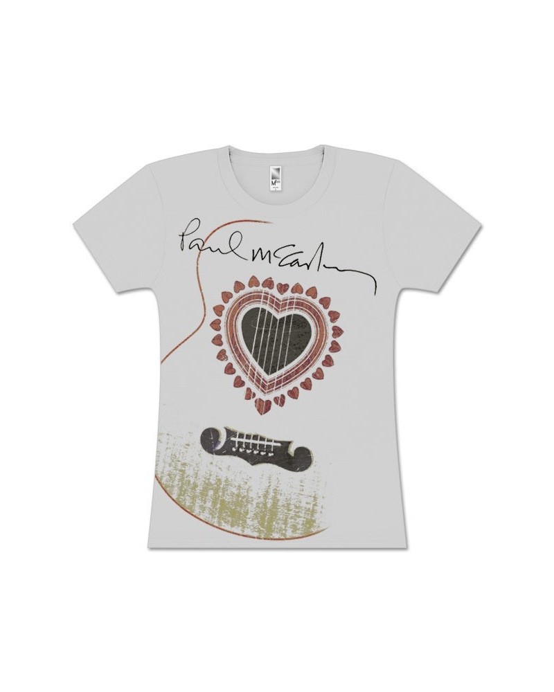 Paul McCartney Acoustic Guitar Silver Babydoll $12.50 Shirts