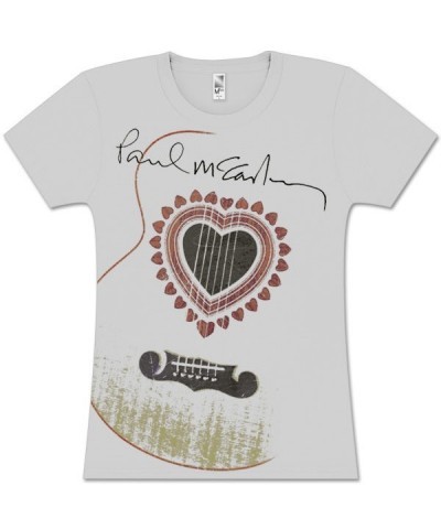 Paul McCartney Acoustic Guitar Silver Babydoll $12.50 Shirts