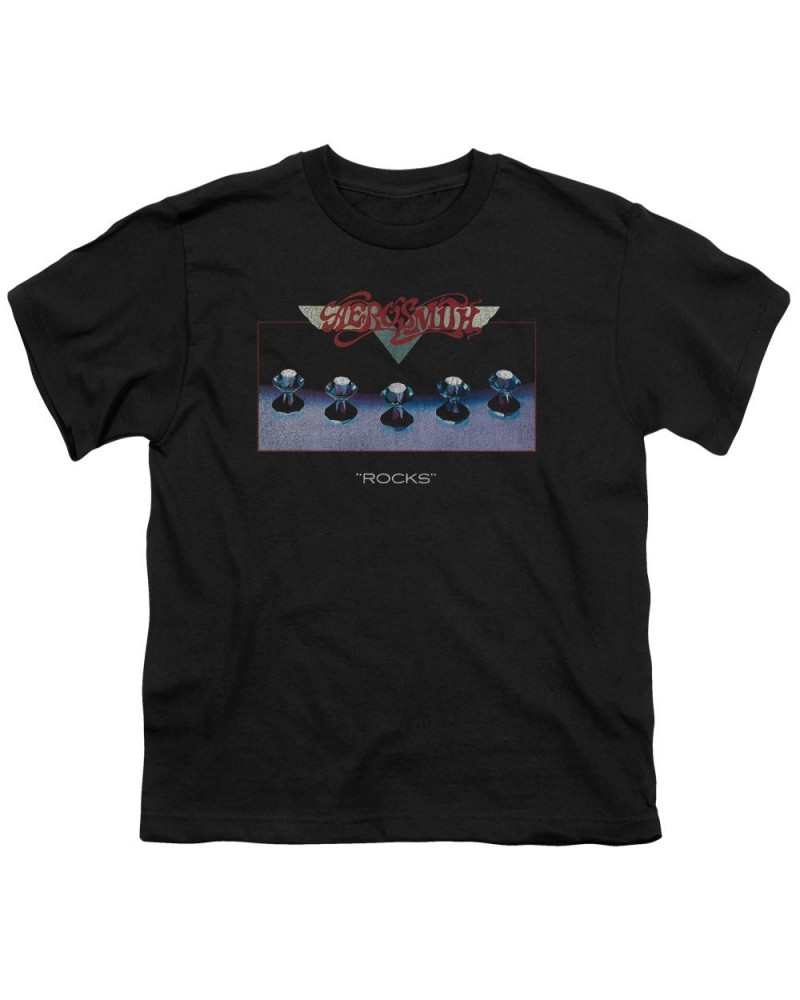 Aerosmith Youth Tee | ROCKS Youth T Shirt $7.82 Kids