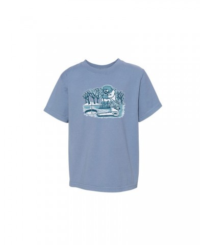 Phish Youth Pollock Ice Fisherman Heavy Tee on Saltwater Blue $9.20 Shirts