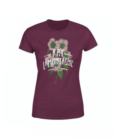 Ray LaMontagne Art Noveau Flowers Ladies T-Shirt $10.80 Shirts