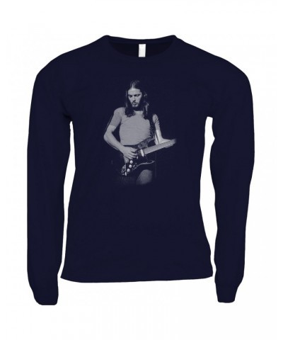 David Gilmour Long Sleeve Shirt | The Early Years Playing Guitar Shirt $9.28 Shirts