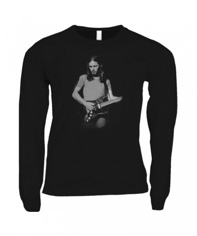 David Gilmour Long Sleeve Shirt | The Early Years Playing Guitar Shirt $9.28 Shirts