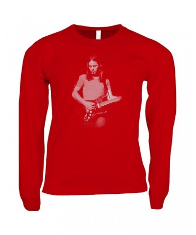 David Gilmour Long Sleeve Shirt | The Early Years Playing Guitar Shirt $9.28 Shirts