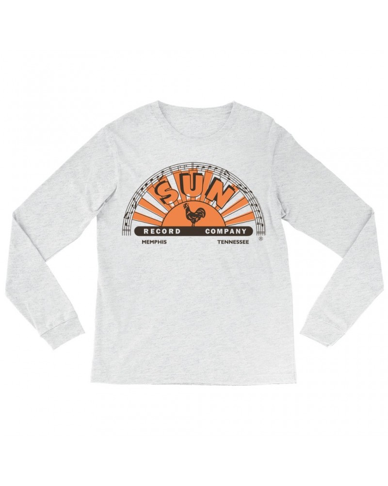 Sun Records Long Sleeve Shirt | Orange Brown Half Logo Shirt $14.68 Shirts