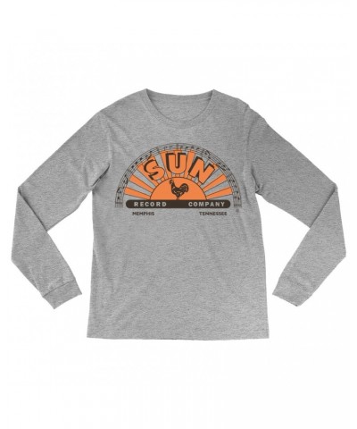 Sun Records Long Sleeve Shirt | Orange Brown Half Logo Shirt $14.68 Shirts