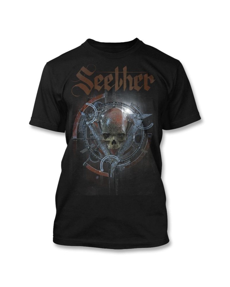 Seether Skreeing Skull Black T-Shirt $9.30 Shirts