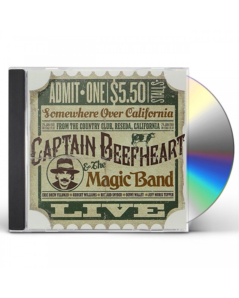 Captain Beefheart & His Magic Band LIVE AT THE COUNTRY CLUB RESEDA CALIFORNIA 1981 CD $9.68 CD