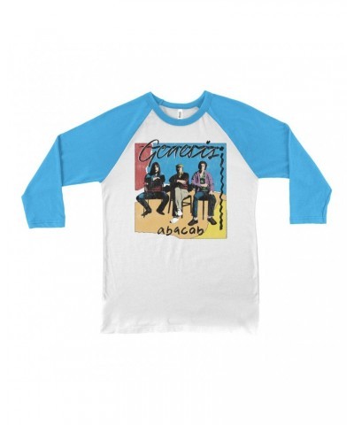 Genesis 3/4 Sleeve Baseball Tee | Abacab Album Retro Image DIstressed Shirt $14.38 Shirts