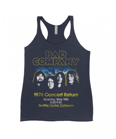 Bad Company Ladies' Tank Top | 1976 Concert Return Distressed Shirt $11.29 Shirts