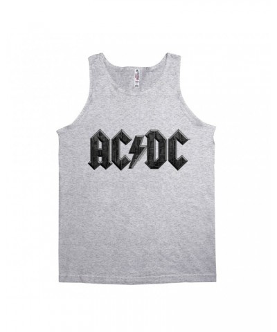 AC/DC Unisex Tank Top | Crocodile Texture Logo Shirt $12.48 Shirts