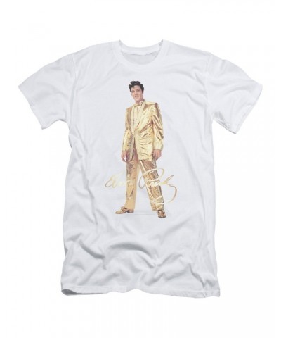 Elvis Presley Slim-Fit Shirt | GOLD LAME SUIT Slim-Fit Tee $7.56 Shirts