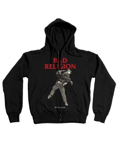 Bad Religion The Dissent Of Man Zip-Up Hoodie (Black) $16.85 Sweatshirts