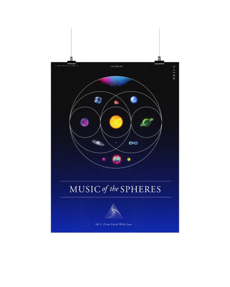 Coldplay MUSIC OF THE SPHERES - LITHOGRAPH $16.40 Decor