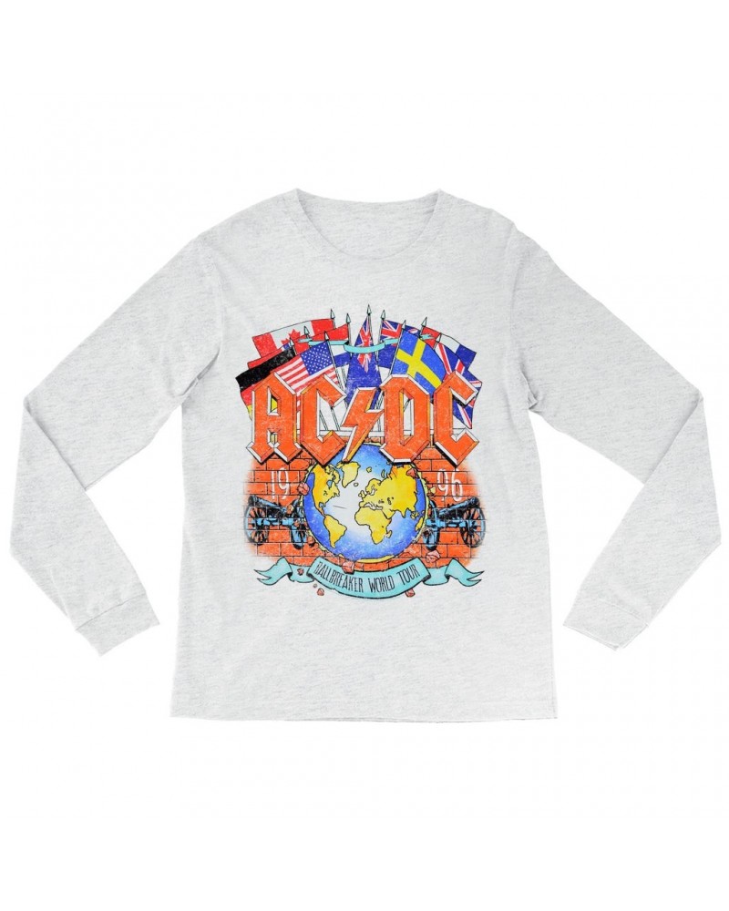 AC/DC Long Sleeve Shirt | Ballbreaker World Tour 1996 Shirt $14.38 Shirts