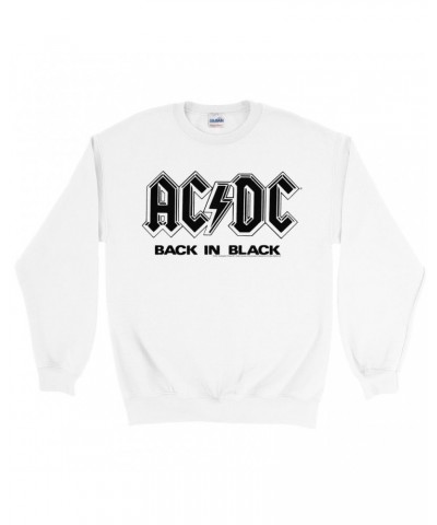 AC/DC Sweatshirt | Back In Black Back In London Image Sweatshirt $13.63 Sweatshirts