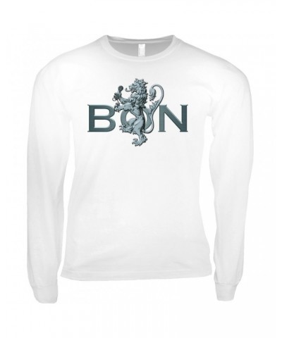 Bon Scott Long Sleeve Shirt | Bon Lion White Shirt $13.18 Shirts