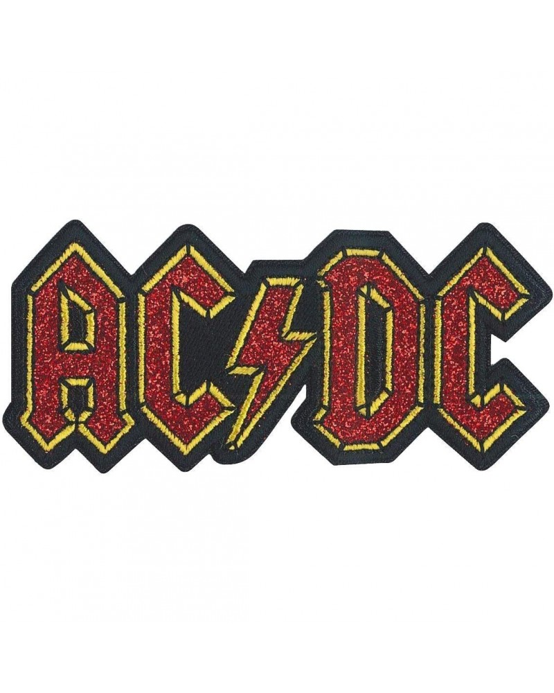 AC/DC Logo 3.8"x1.75" Glitter Patch $3.52 Accessories