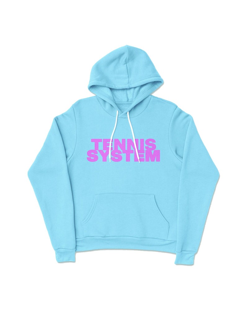 Tennis System "Autophobia" Pullover Hoodie (Blue) $12.25 Sweatshirts