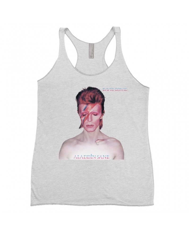 David Bowie Ladies' Tank Top | Aladdin Sane Album Cover Shirt $11.29 Shirts