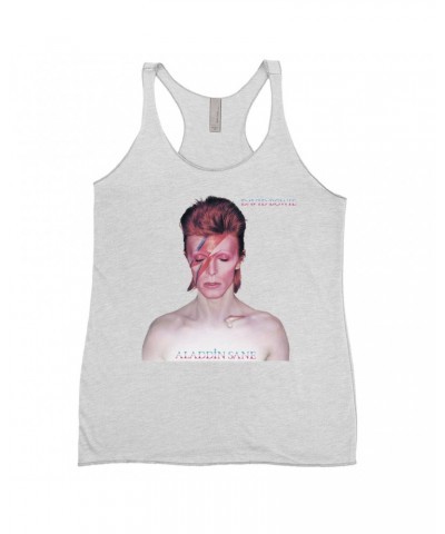 David Bowie Ladies' Tank Top | Aladdin Sane Album Cover Shirt $11.29 Shirts