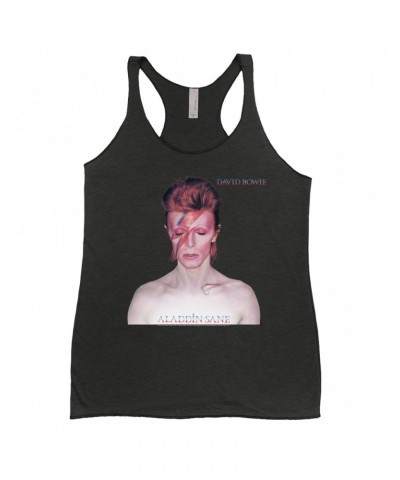 David Bowie Ladies' Tank Top | Aladdin Sane Album Cover Shirt $11.29 Shirts