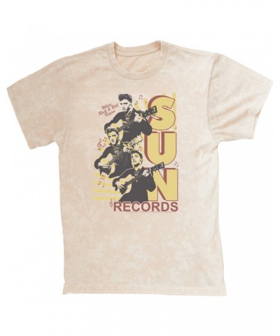 Sun Records T-shirt | Performing Collage Where Rock N' Roll Began Mineral Wash Shirt $13.78 Shirts