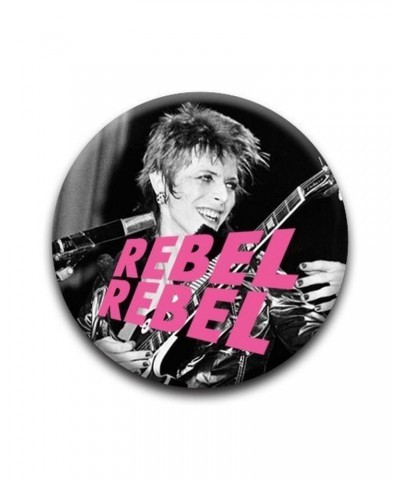 David Bowie Rebel Rebel 1 1/4" Rd. Button $0.74 Accessories