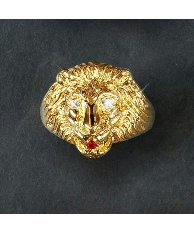 Elvis Presley 18kt Gold Plated Lion Head Ring $30.87 Accessories