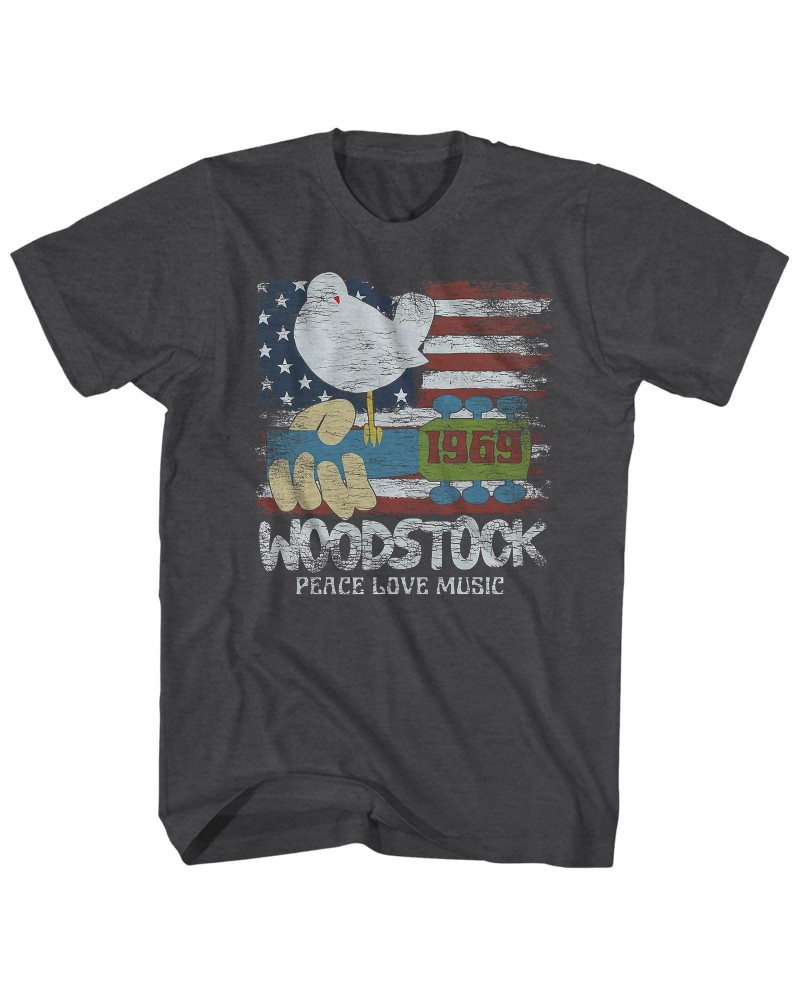 Woodstock T-Shirt | Americana Art Shirt $3.86 Shirts