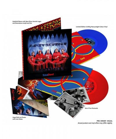 Devo Total Devo - Red & Blue 2LP Vinyl $26.14 Vinyl