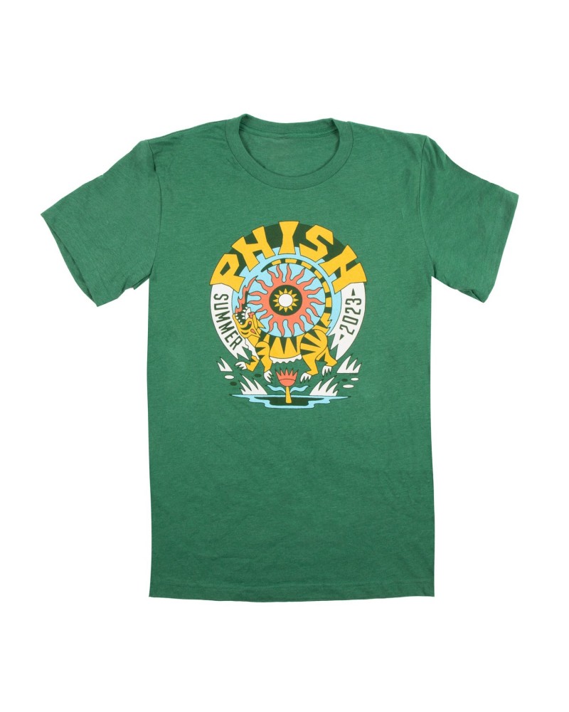 Phish Summer '23 Flaming Tiger Tee on Kelly $15.40 Shirts